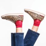 pelo de leopardo sapatilha sabine mulheres Hush Puppies tênis ZZ6R142 - Image 5