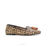 pelo de leopardo sapatilha sadie com borlas mulheres Hush Puppies escorregar em ZZ6R97 - Image 4