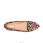 pelo de leopardo sapatilha sadie com borlas mulheres Hush Puppies escorregar em ZZ6R97 - Image 7