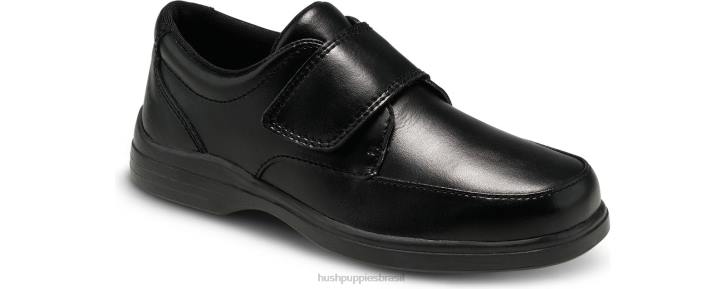 preto mocassim gavin de criança grande garoto Hush Puppies sapato ZZ6R374 - Image 2
