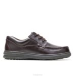 pull-up de couro marrom escuro gus homens Hush Puppies sapatos de caminhada ZZ6R360 - Image 2