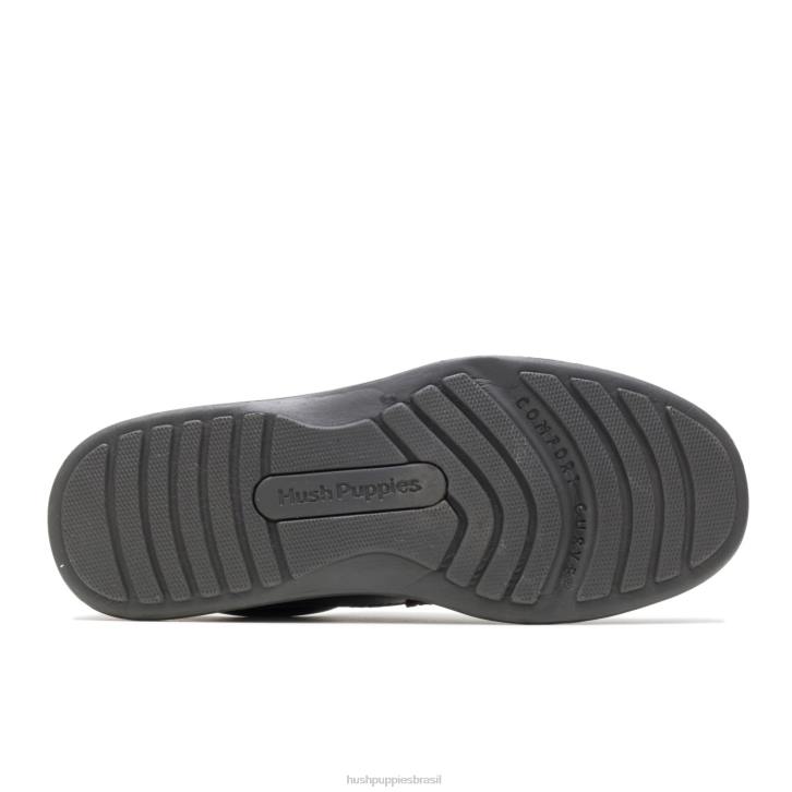 pull-up de couro marrom escuro gus homens Hush Puppies sapatos de caminhada ZZ6R360 - Image 6