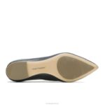 réptil preto ponta avelã plana mulheres Hush Puppies sapatos rasos ZZ6R67 - Image 5