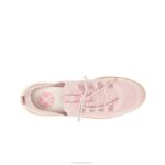 rosa empoeirado sapatilha com cadarço em tricô avançado mulheres Hush Puppies tênis ZZ6R109 - Image 7