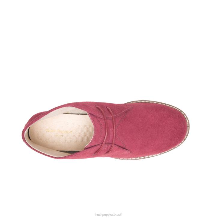 ruibarbo camurça vermelha Mazin Cayto Chukka mulheres Hush Puppies bota ZZ6R171 - Image 6