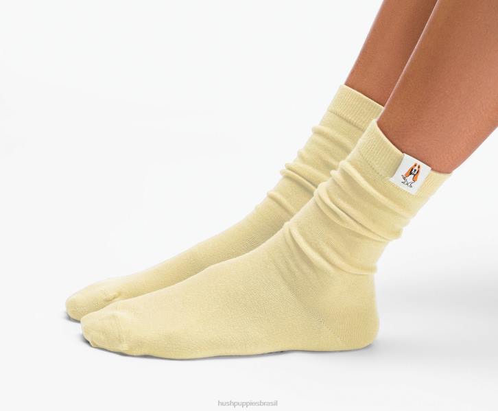 sol amarelo meia core unissex mulheres Hush Puppies meias ZZ6R262 - Image 3