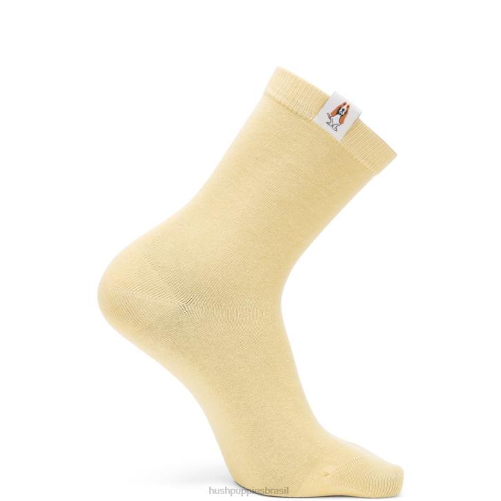 sol amarelo meia core unissex mulheres Hush Puppies meias ZZ6R262 - Image 1