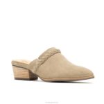 taupe mule trança serra mulheres Hush Puppies salto ZZ6R102 - Image 3