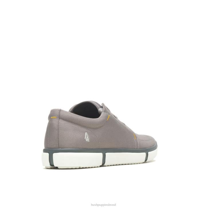 tecido cinza claro briggs tênis bico fino homens Hush Puppies tênis ZZ6R294 - Image 4