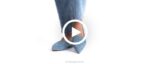 tecido jeans ponta avelã plana mulheres Hush Puppies sapatos rasos ZZ6R54 - Image 3