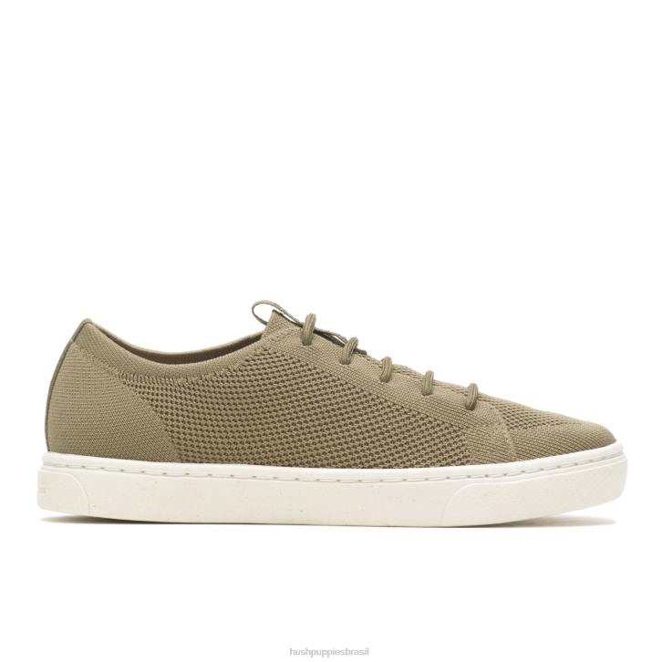 terra azeitona o bom tênis cano baixo mulheres Hush Puppies tênis ZZ6R129 - Image 2