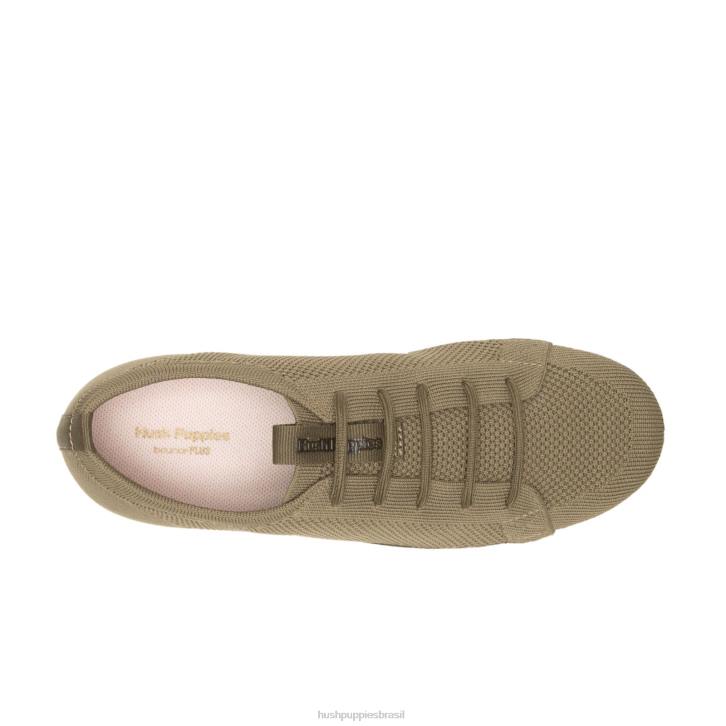terra azeitona o bom tênis cano baixo mulheres Hush Puppies tênis ZZ6R129 - Image 6