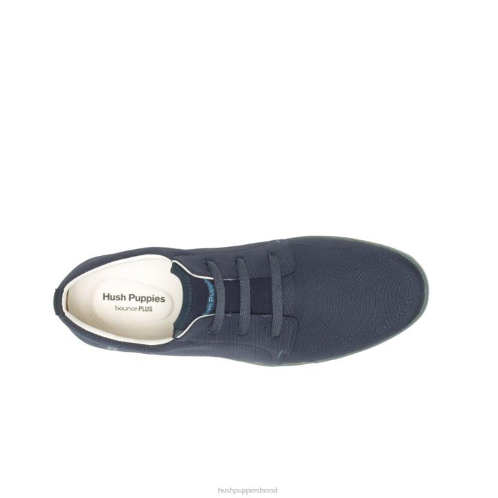 têxtil azul marinho briggs tênis bico fino homens Hush Puppies tênis ZZ6R293 - Image 7