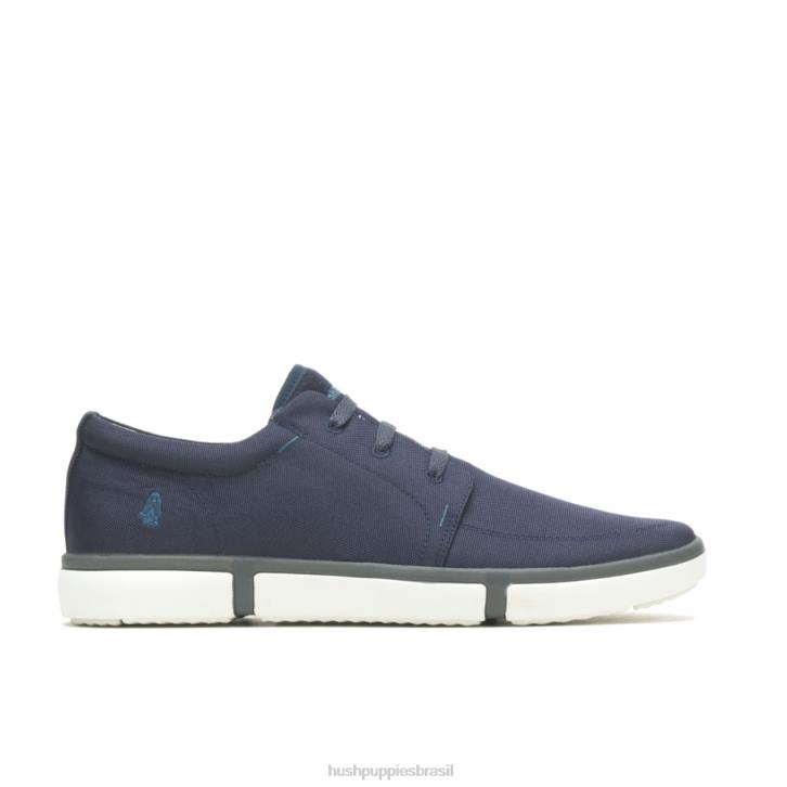 têxtil azul marinho briggs tênis bico fino homens Hush Puppies tênis ZZ6R293 - Image 1