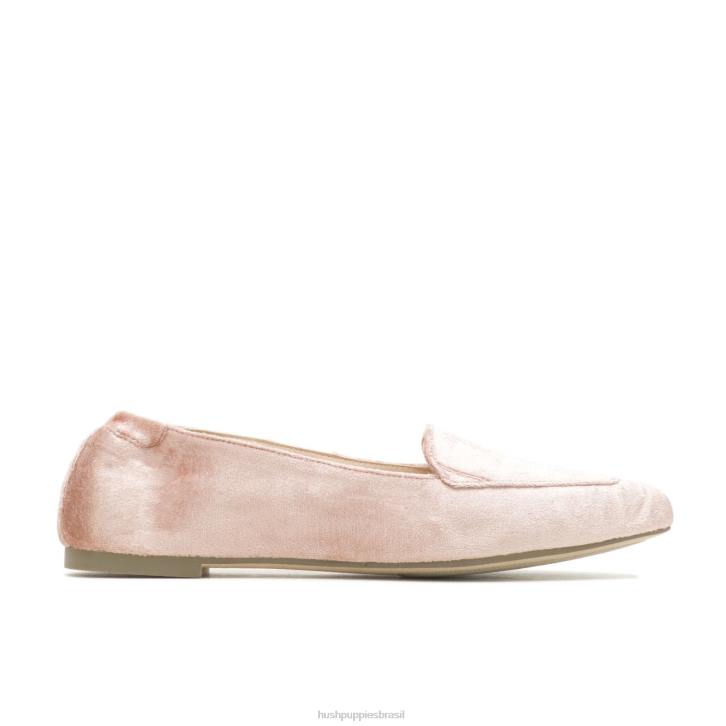 veludo coral ponta avelã plana mulheres Hush Puppies sapatos rasos ZZ6R59 - Image 2