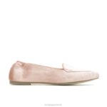 veludo coral ponta avelã plana mulheres Hush Puppies sapatos rasos ZZ6R59