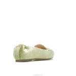veludo verde musgo ponta avelã plana mulheres Hush Puppies sapatos rasos ZZ6R60 - Image 4