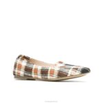 xadrez retrô ponta avelã plana mulheres Hush Puppies sapatos rasos ZZ6R61 - Image 4