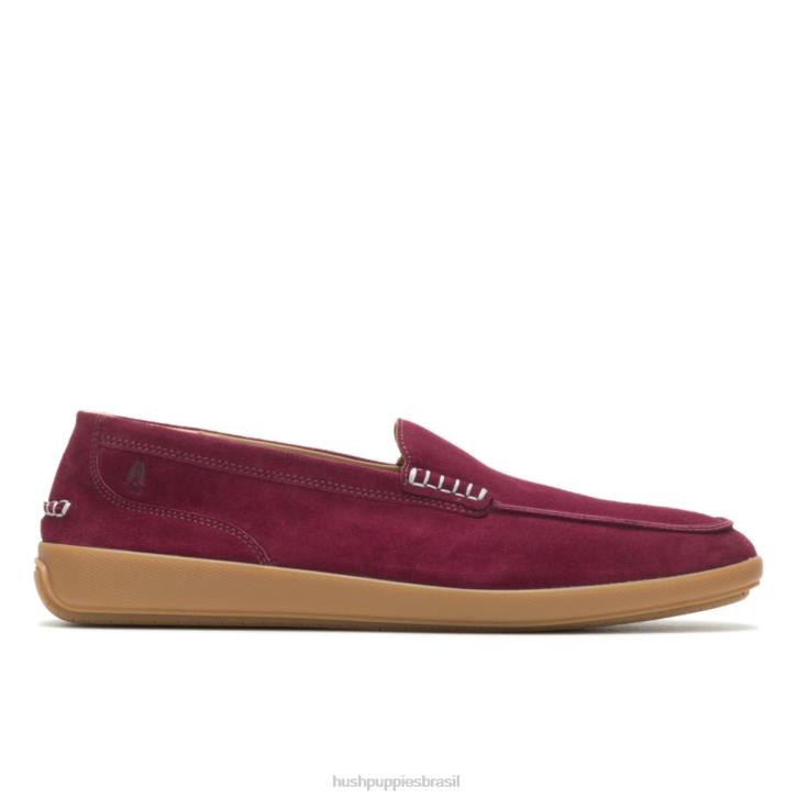 camurça vinho mocassim finley homens Hush Puppies mocassim ZZ6R311