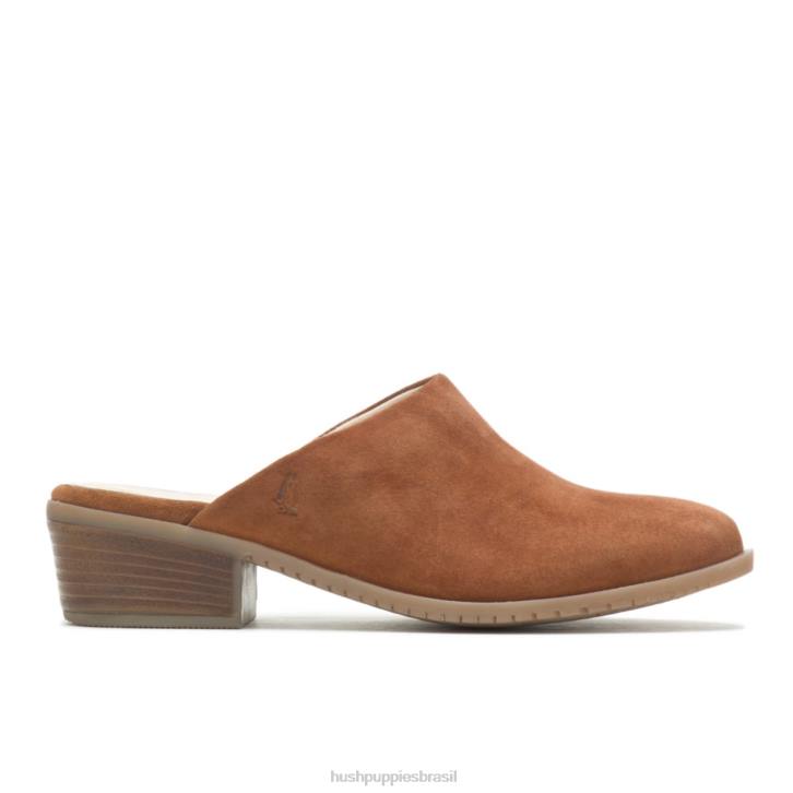 camurça ferrugem mula siena mulheres Hush Puppies salto ZZ6R94