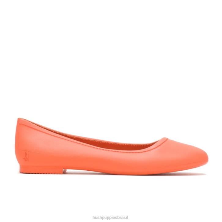 laranja brite pops flat mulheres Hush Puppies sapatos rasos ZZ6R87