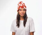 impressão de vaca gorro de malha mulheres Hush Puppies gorro ZZ6R252 - Image 3