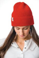 laranja tijolo gorro de malha mulheres Hush Puppies gorro ZZ6R255 - Image 3